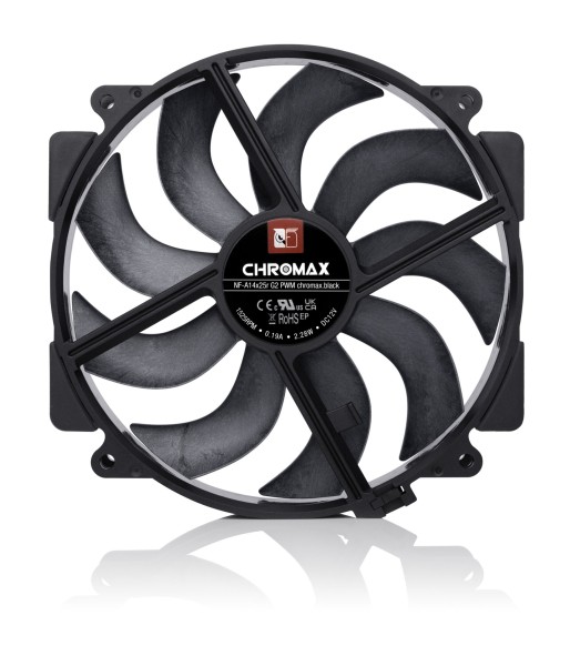 Cooler Noctua NF-A14x25r G2 PWM Chromax.black (NF-A14X25R G2 PWM CHROMAX.BLK)