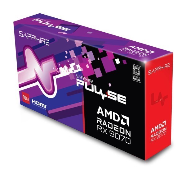 VGA SAPPHIRE PULSE Radeon RX 9070 16GB Gaming (UEFI)