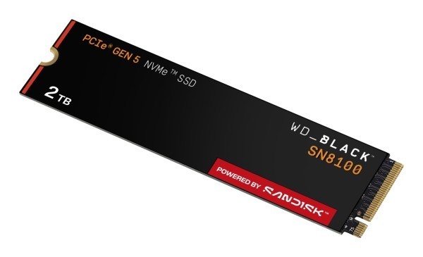 SSD WD Black 2TB SN8100 NVME M.2 PCI Express WDS200T1X0M PCIe 5.0 x4