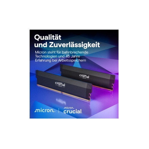 DDR5 64GB KIT 2x32GB PC 6000 Crucial PRO Overclocking Edition CP2K32G60C40U5B