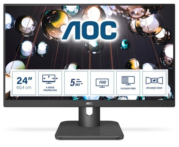 B-TFT AOC 24E1Q 60.5 cm (23.8") HDMI,VGA,DisplayPort,SP
