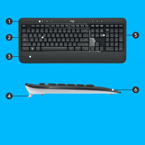 Keyboard & Mouse Logitech Wireless MK540 (US) (920-008685)
