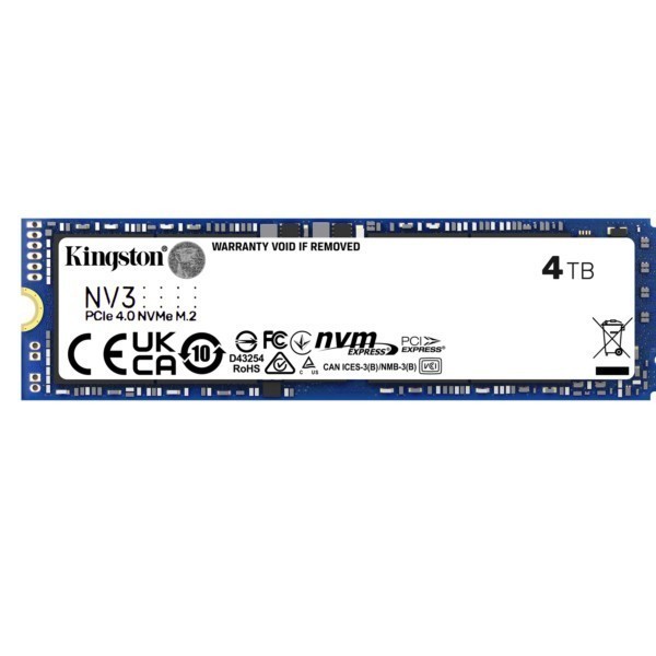 SSD Kingston NV3 4TB Kingston SNV3S/4000G M.2 PCIe 4.0 NVMe