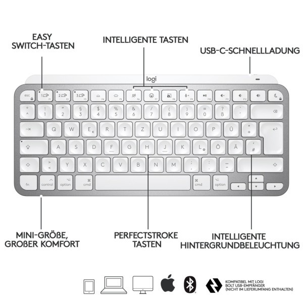 B-Keyboard Logitech MX Keys mini for MAC (920-010519)