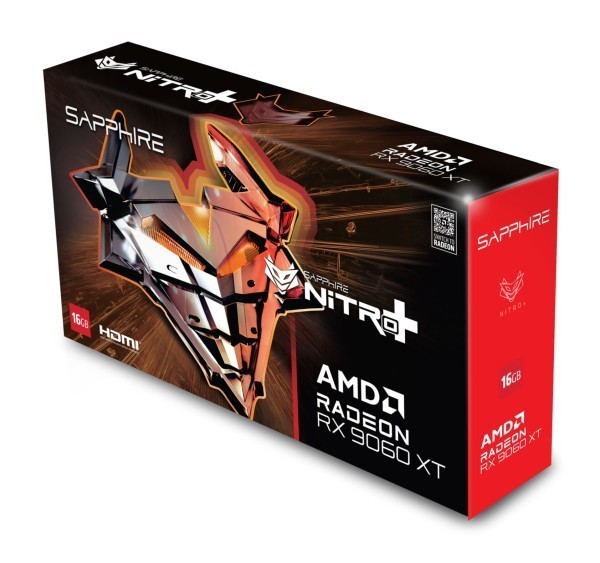 VGA SAPPHIRE NITRO+ Radeon RX 9060 XT 16GB Gaming OC  (UEFI)