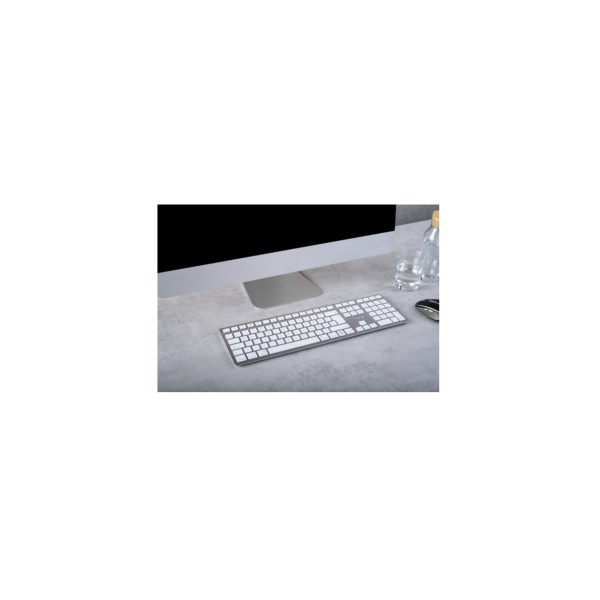 Keyboard Cherry KW 9100 Slim for Mac USB + Bluetooth silver (DE) (JK-9110DE-1)