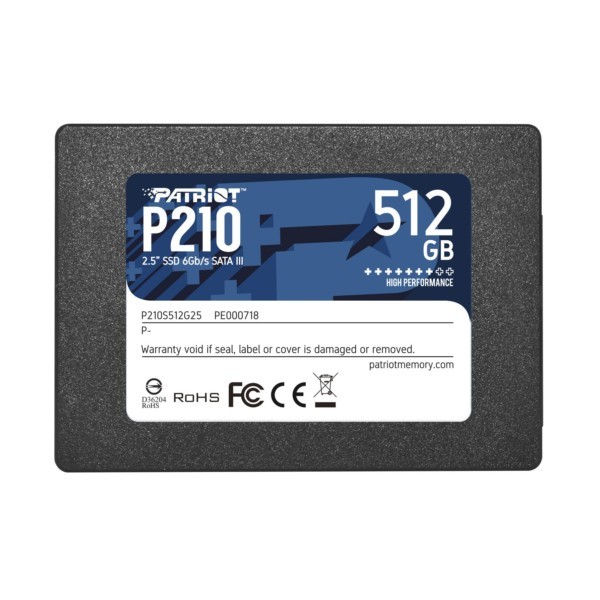 SSD Patriot P210 512GB SATA3 2,5" P210S512G25