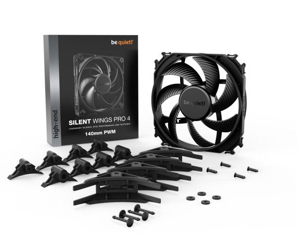 PC- Gehäuselüfter Be Quiet SilentWings PRO 4 140mm PWM