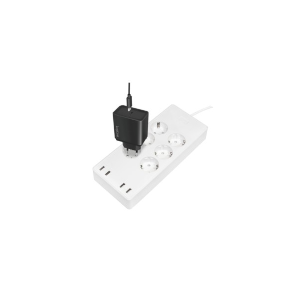 LogiLink Wi-Fi Smart Steckdosenleiste 6-fach (CEE7/3) 4x USB Tuya kompatibel SH0105