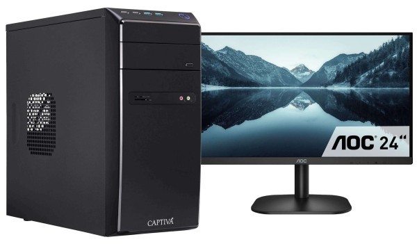 Captiva PC Power Starter I98-569 TFT Bundle (i5-14400/SSD 500GB/8GB/WLAN/Windows 11 Home 64-bit)
