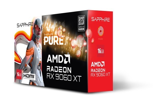 VGA SAPPHIRE PURE Radeon RX 9060 XT 16GB Gaming OC  (UEFI)