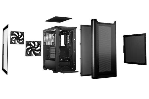 PC- Gehäuse BeQuiet Pure Base 501 Airflow Window - black