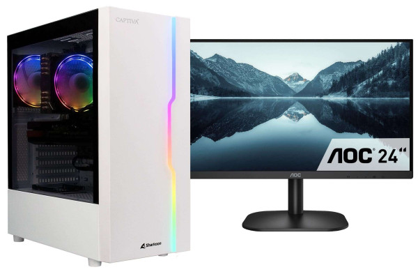 Captiva PC Power Starter R78-413 TFT Bundle (Ryzen 7 5700G/SSD 1TB/32GB/WLAN/Windows 11 Home 64-bit)