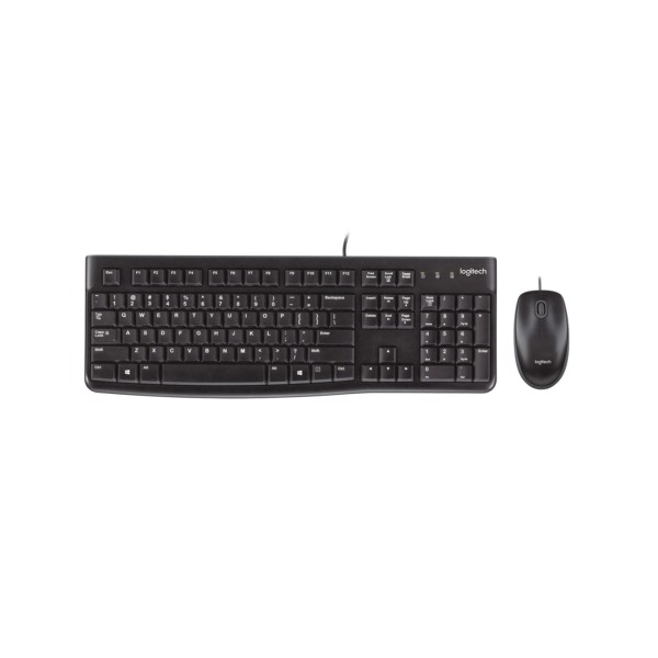 Keyboard & Mouse Logitech Wired Kombo MK120 black (DE) (920-002540)