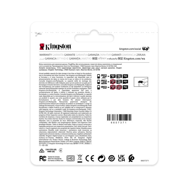 MicroSDHC Speicherkarte Industrial 8GB Kingston SDCIT2/8GBSP