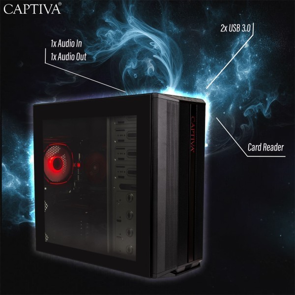 Captiva PC Power Starter R79-999 TFT Bundle (Ryzen 5 5600G/SSD 1TB/16GB/DVD-RW/WLAN/w/o OS)