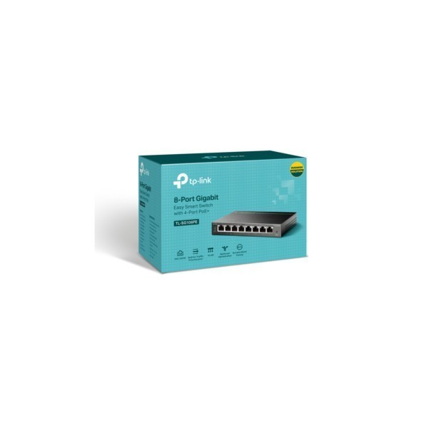 TP-Link Switch 4-port 10/100/1000 Easy Smart TL-SG108PE