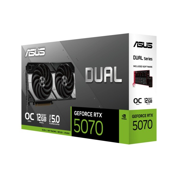 VGA Asus GeForce® RTX 5070 12GB GDDR7 Dual OC Edition