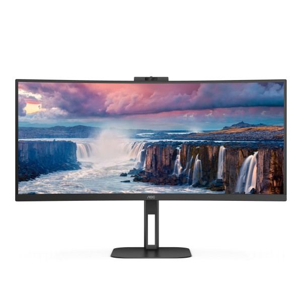 TFT AOC Value-line CU34V5CW/BK 86.4 cm (34")LED,HDMI,DisplayPort,USB-C,SP,curved