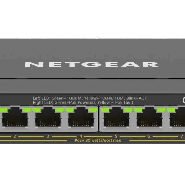 NETGEAR Plus Switch 8-port 10/100/1000 GS308EPP-100PES