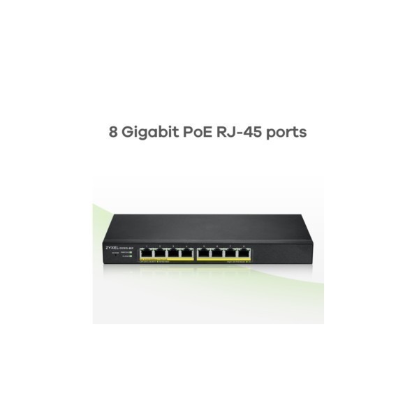 Zyxel Switch 8-port 10/100/1000 GS1915-8EP-EU0101F
