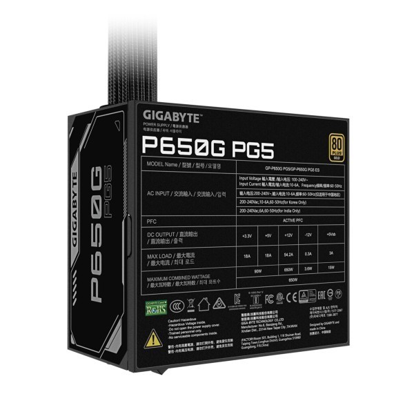 PC- Netzteil Gigabyte GP-P650G PG5 650W Bronze