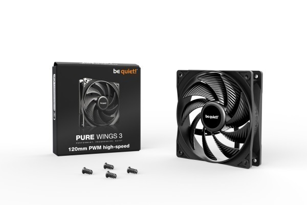PC- Gehäuselüfter Be Quiet Pure Wings 3 high-speed PWM 120mm BL106