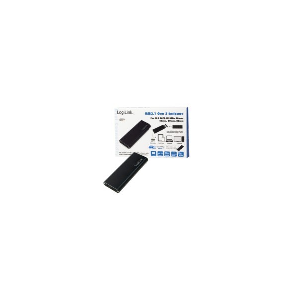 SSD Gehäuse LogiLink Speichergehäuse M.2 Card USB 3.1 UA0314