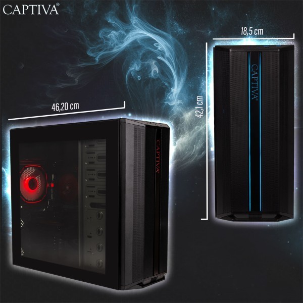 Captiva PC Entry Gaming R10-4028 (Ryzen 5 5500/RTX5050 8GB GDDR6/SSD 500GB/8GB/WLAN/Windows 11 Home 64-bit)