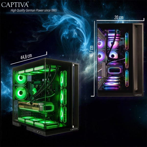 Captiva PC Highend Gaming I89-021 (i9-14900KF/RTX5080 16GB GDDR7/SSD 2TB/64GB/WLAN/w/o OS)