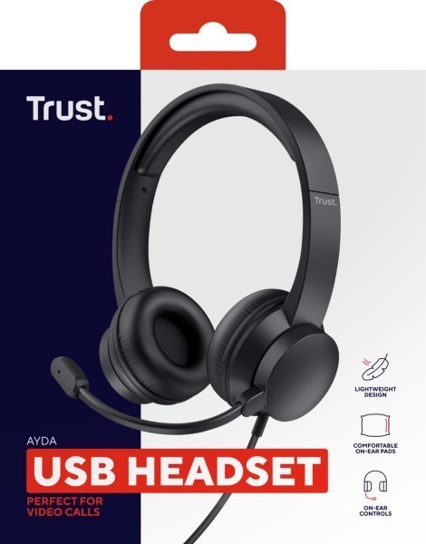 Trust Headset Ayda schwarz 25088