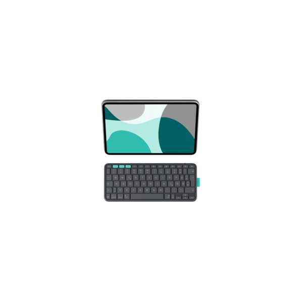 B-Keyboard Logitech Flip Folio for iPad Pro + iPad Air 11" gray (DE) (920-013397)
