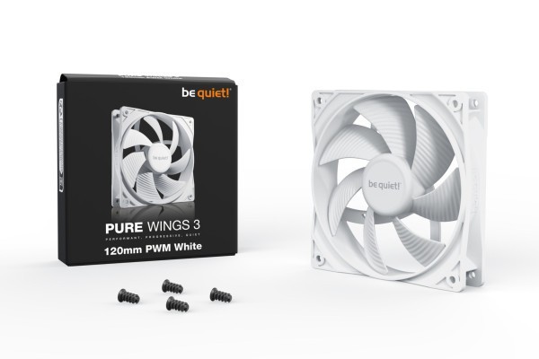 PC- Gehäuselüfter Be Quiet Pure Wings 3 120mm White BL110