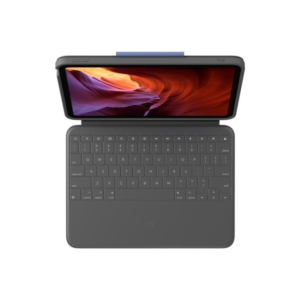 Keyboard Logitech Rugged Folio Deutsch  Apple iPad (10th gen) (920-011200)