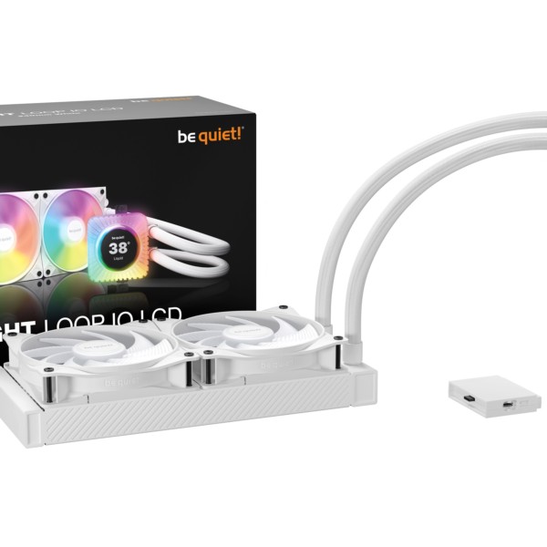 Cooler Be Quiet Light Loop IO LCD 240mm AiO Wasserkühlung white BW035