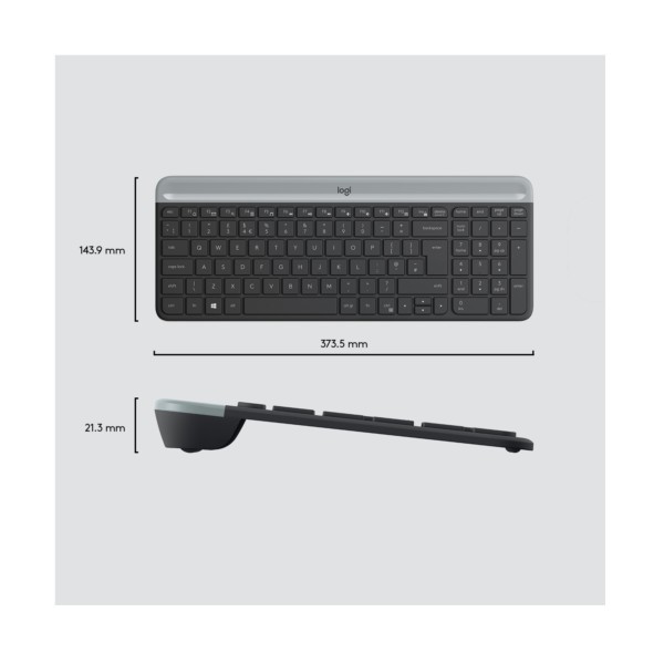 B-Keyboard & Mouse Logitech Wireless Combo MK470 slim black (US) (920-009204)