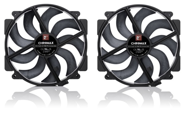 Cooler Noctua NF-A14x25r G2 PWM SX2 PP Chromax.black 2er Bundle (NF-A14x25r G2 PWM Sx2-PP chromax.black)
