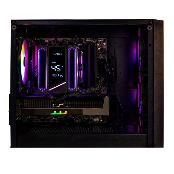 Captiva PC Highend Gaming I10-2970 (Ultra 5 250KF Plus/RTX5070 12GB GDDR7/SSD 500GB/16GB/WLAN/w/o OS)