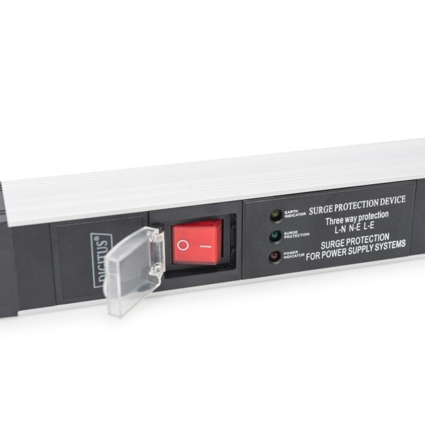 Digitus Steckdosenleiste 5-fach ALuminiumprofil und Schalter DN-95433