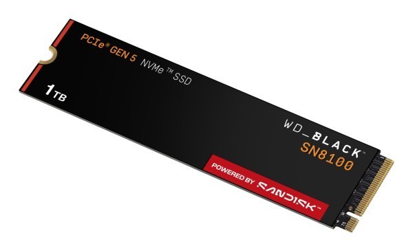 SSD WD Black 1TB SN8100 NVME M.2 PCI Express WDS100T1X0M PCIe 5.0 x4