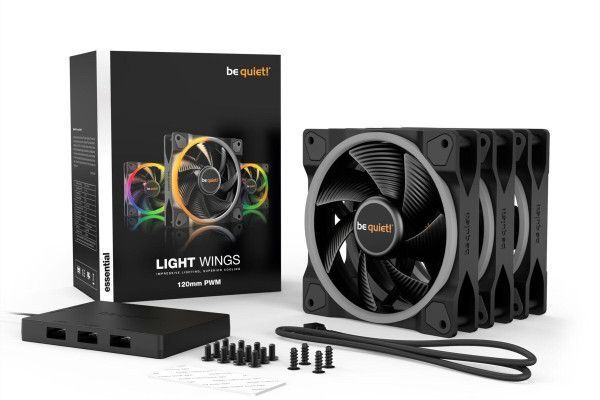 PC- Gehäuselüfter Be Quiet Light Wings 120mm PWM (triple pack)