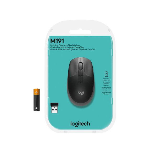 Mouse Logitech M190 Wireless grau (910-005906)