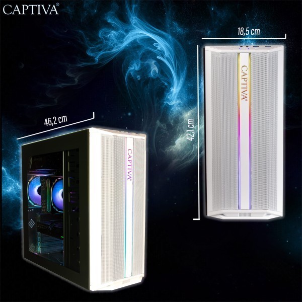 Captiva PC Advanced Gaming R94-829 (Ryzen 5 5600/RTX5060 8GB GDDR7/SSD 1TB/16GB/WLAN/Windows 11 Home 64-bit)