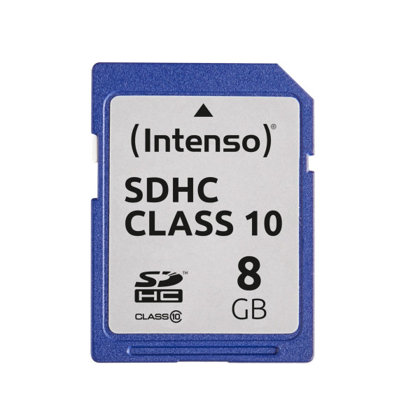SD Card SDHC 8GB Intenso 1 Adapter Class 10 3411460