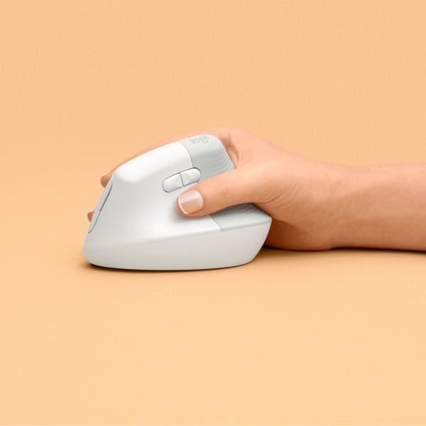 Mouse Logitech Lift - rechts -Wireless + Bluetooth - Weiß (910-006475)
