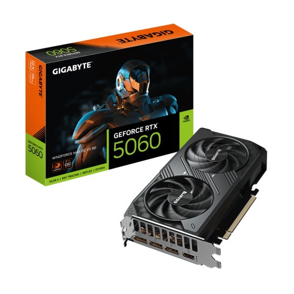 VGA Gigabyte GeForce® RTX 5060 8GB Windforce Max OC V2