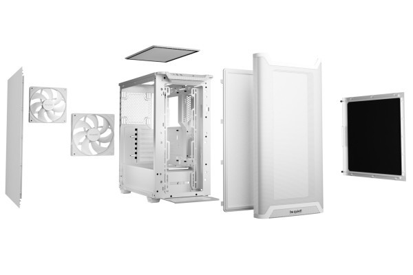 PC- Gehäuse BeQuiet Pure Base 501 Airflow - white