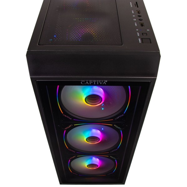Captiva PC Highend Gaming R10-5355 (Ryzen 7 9800X3D/RTX5080 16GB GDDR7/SSD 1TB/32GB/WLAN/Windows 11 Home 64-bit)
