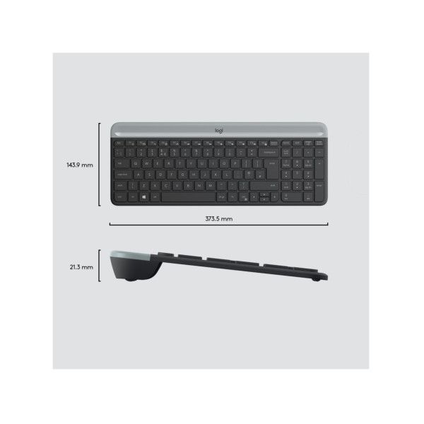 Keyboard & Mouse Logitech Slim Wireless Combo MK470 (US) (920-009204)