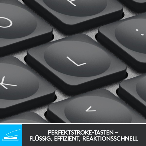 B-Keyboard Logitech MX Keys mini wireless Graphite (DE) (920-010479)